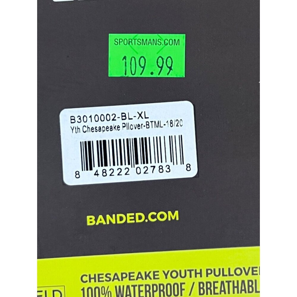 Banded Chesapeake Youth Pullover XL (18-20) Hunting Jacket NEW NWT~~ - Picture 7 of 8